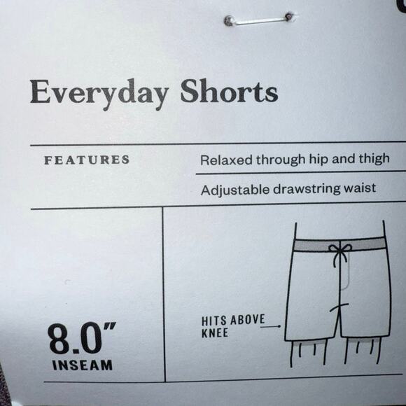 NWT Goodfellow & Co Men's Linen Blend Pull Up Everyday Shorts Purple Size small - Picture 5 of 5